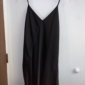 Black Silk Slip Dress
